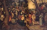 BRUEGHEL, Pieter the Younger The Testimony of John the Baptist Spain oil painting artist